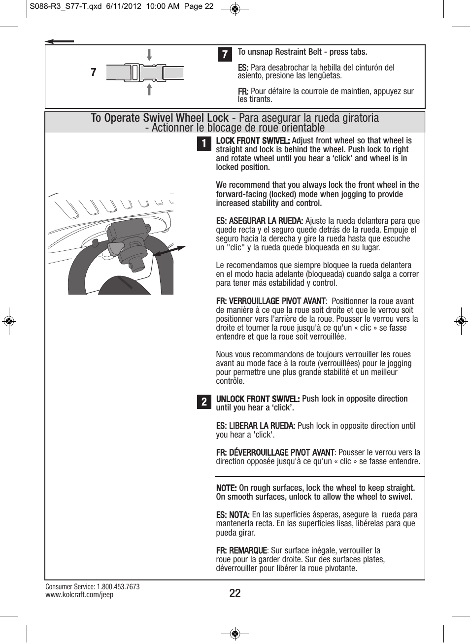 Kolcraft S088-R3 User Manual | Page 22 / 32