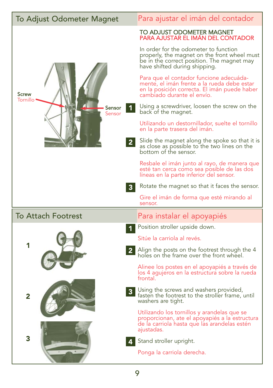Kolcraft JEEP OVERLAND S56J-R3 User Manual | Page 9 / 28