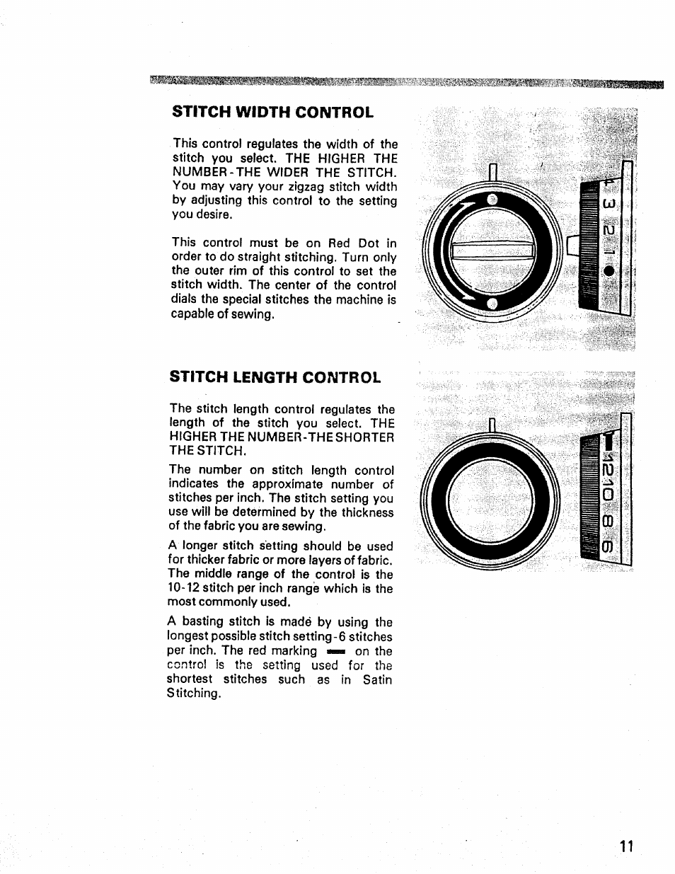 Stitch length control | Kenmore 1660 User Manual | Page 12 / 51