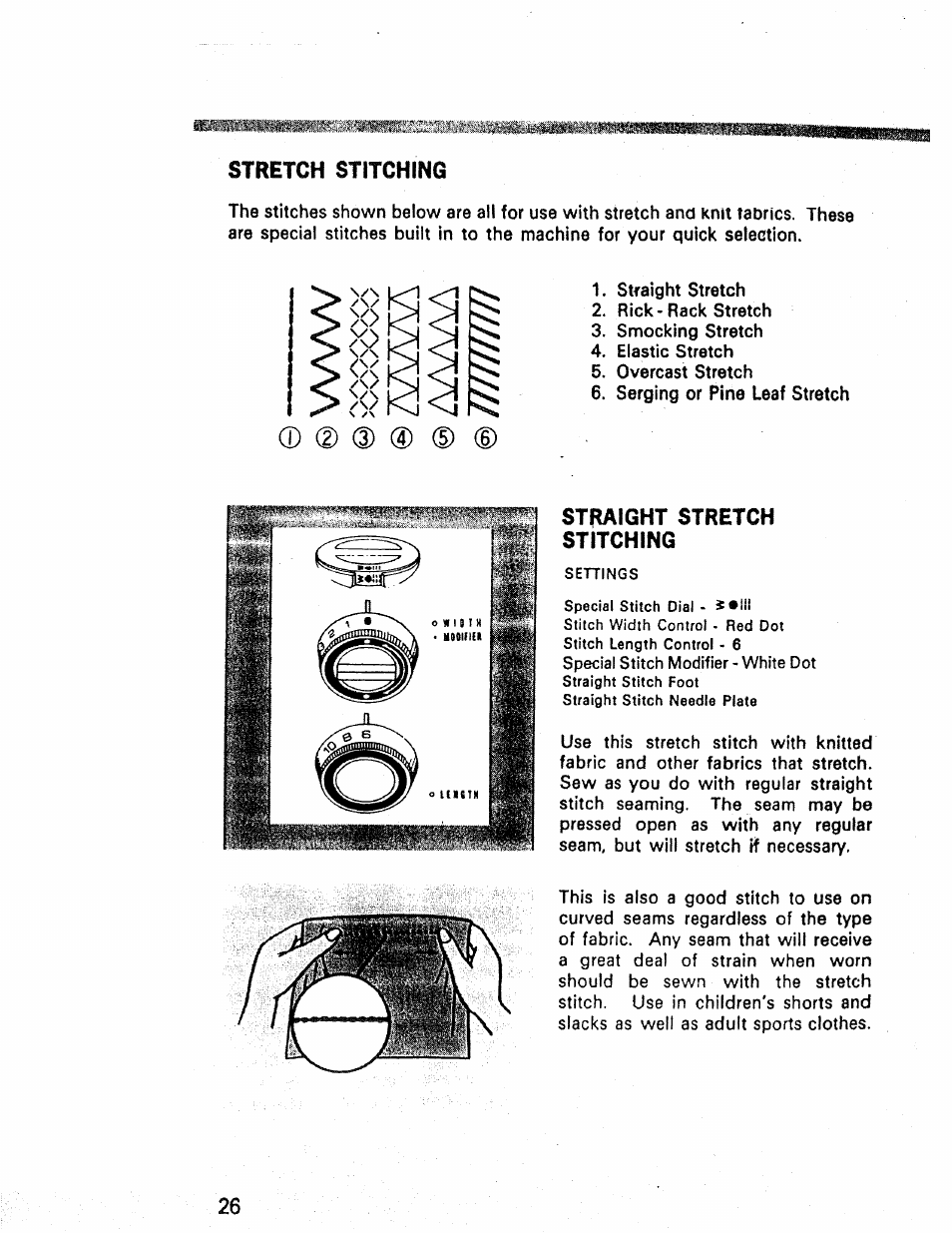 Straight stretch stitching | Kenmore 1660 User Manual | Page 27 / 51