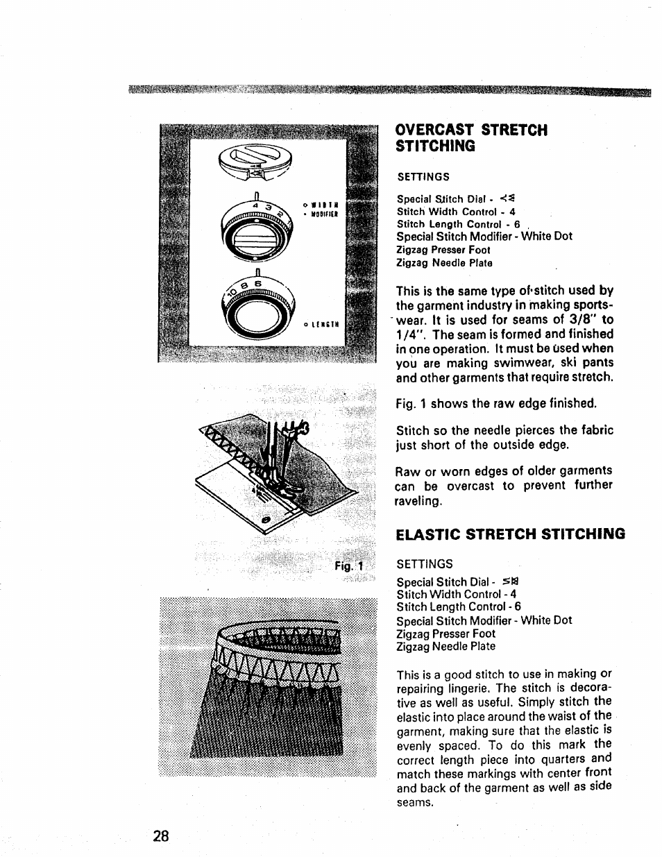 Elastic stretch stitching | Kenmore 1660 User Manual | Page 29 / 51