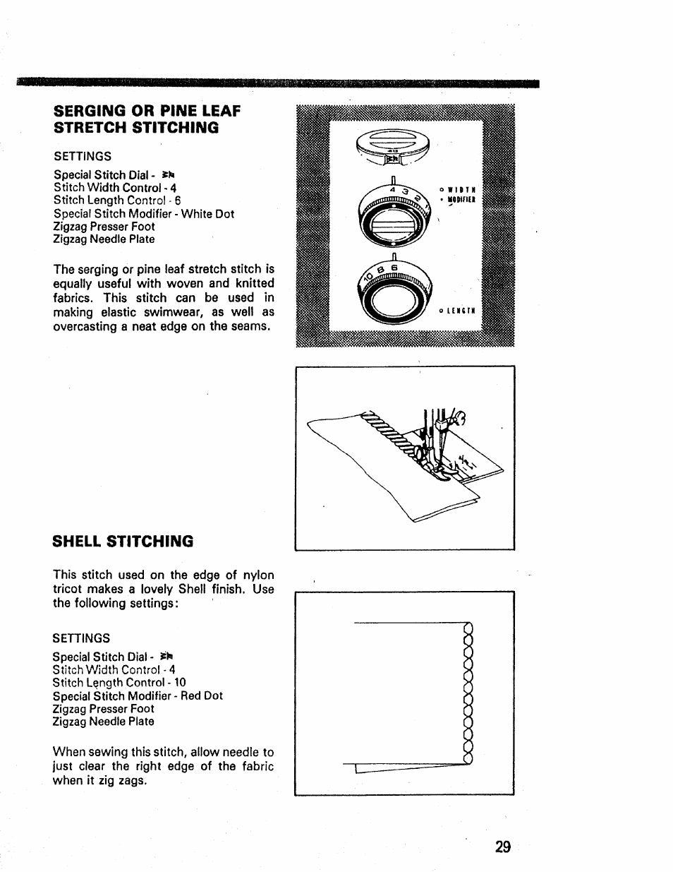 Shell stitching | Kenmore 1660 User Manual | Page 30 / 51