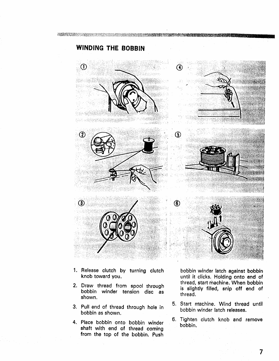 Winding the bobbin | Kenmore 1660 User Manual | Page 8 / 51