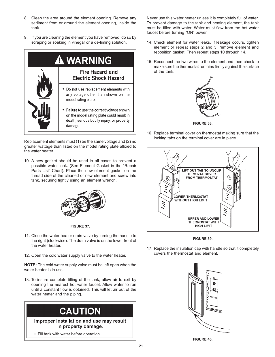 Kenmore POWER MISER 153.326265 User Manual | Page 21 / 28