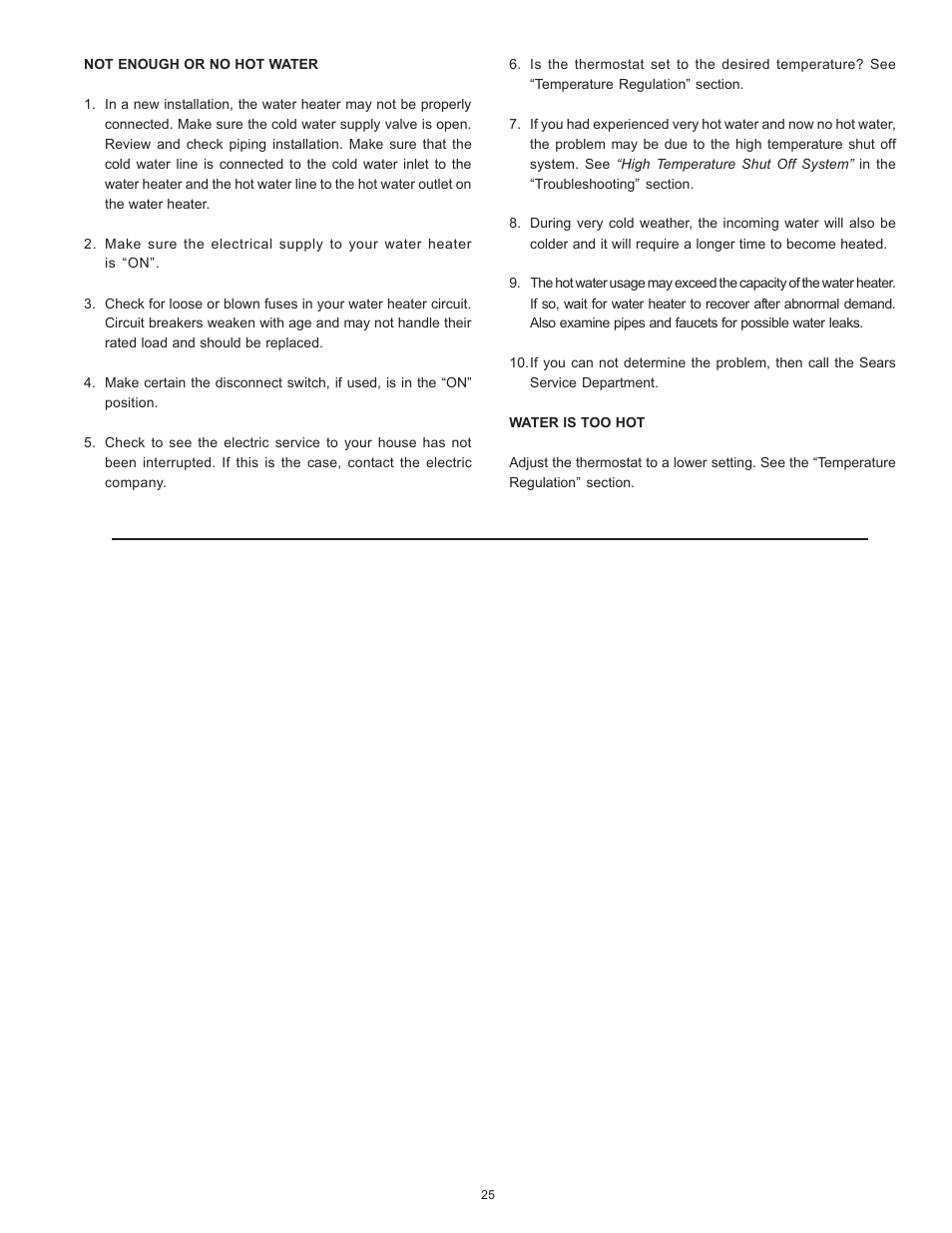 Kenmore POWER MISER 153.326265 User Manual | Page 25 / 28