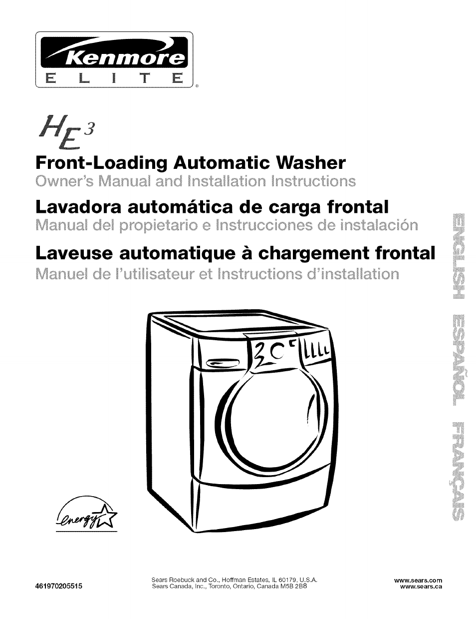 Kenmore HE3 110 User Manual | 31 pages