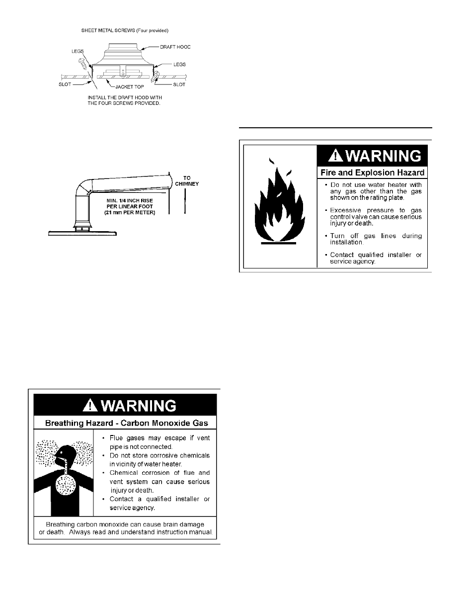 Gas piping | Kenmore Power Miser 9 Gas Water Heater 153.33096 User Manual | Page 16 / 32