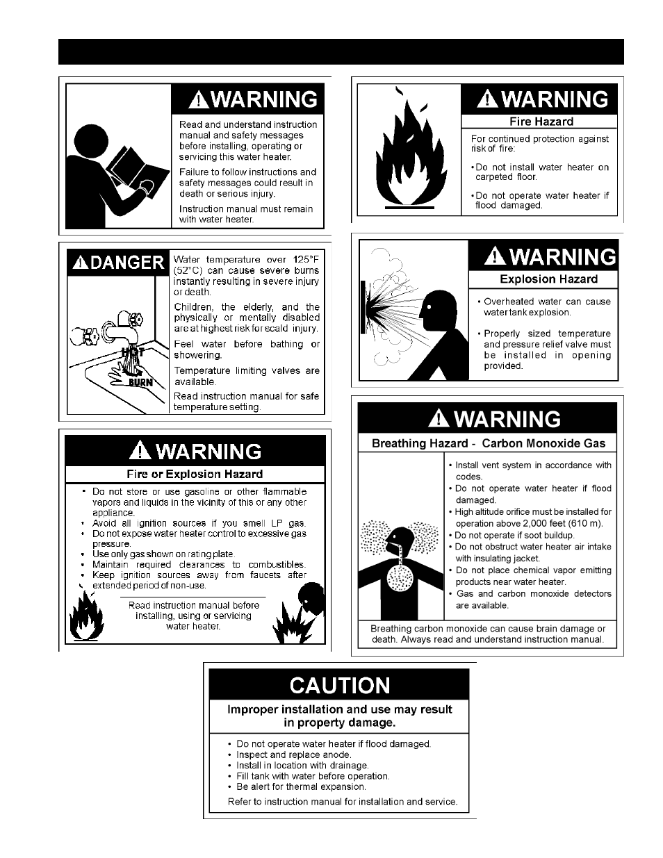 Safety precautions | Kenmore Power Miser 9 Gas Water Heater 153.33096 User Manual | Page 3 / 32