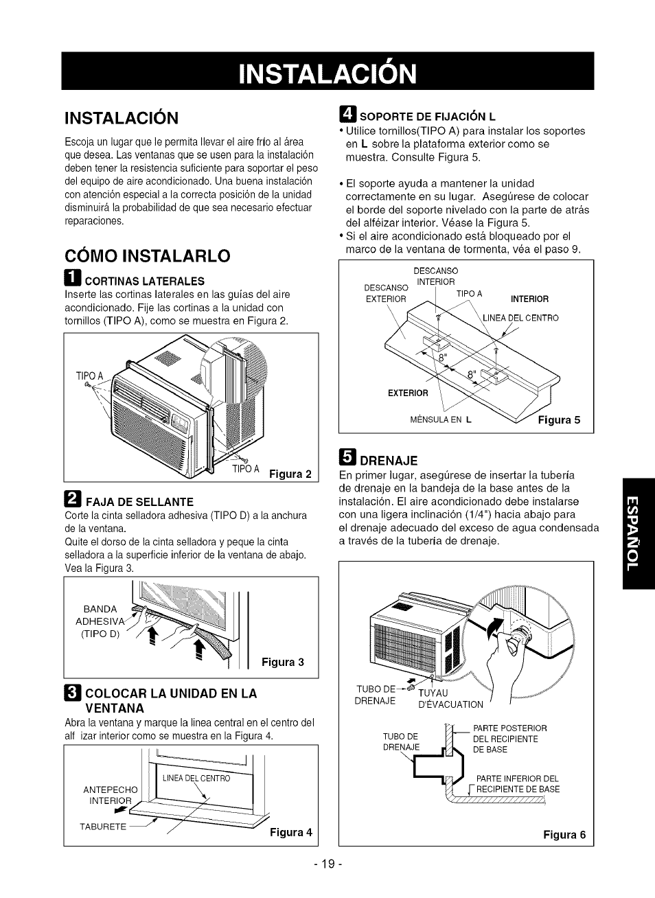 Instalacion, Cómo instalarlo, Instalación | Kenmore 580.75080 User Manual | Page 19 / 32