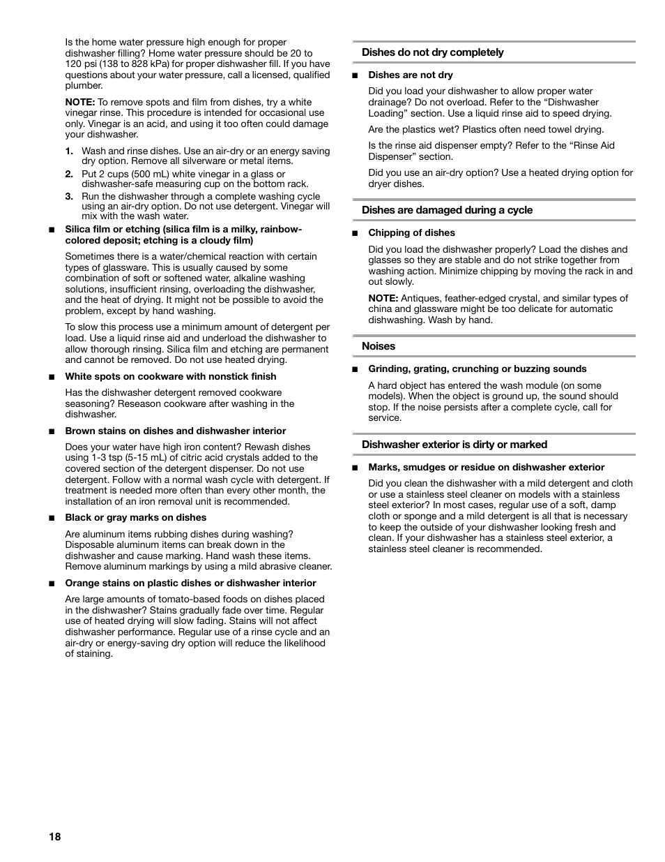 Kenmore 665.177 User Manual | Page 18 / 20