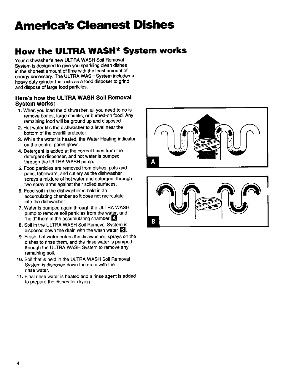 America’s cleanest dishes, How the ultra wash* system works | Kenmore 16791 User Manual | Page 5 / 25