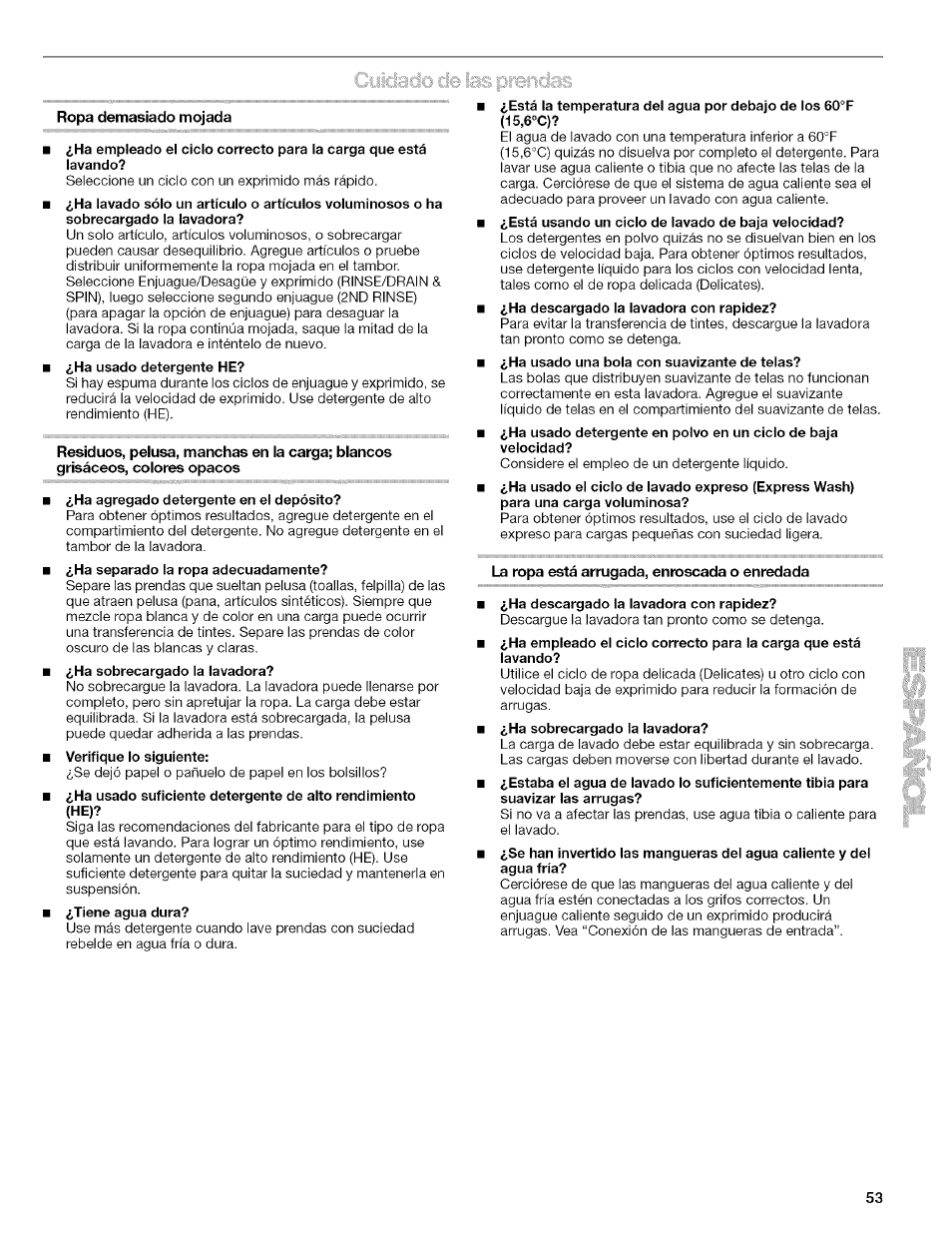 Kenmore HE2 PLUS User Manual | Page 53 / 80