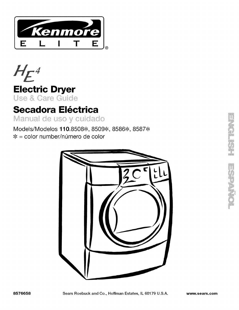 Kenmore 110.8509# User Manual | 60 pages