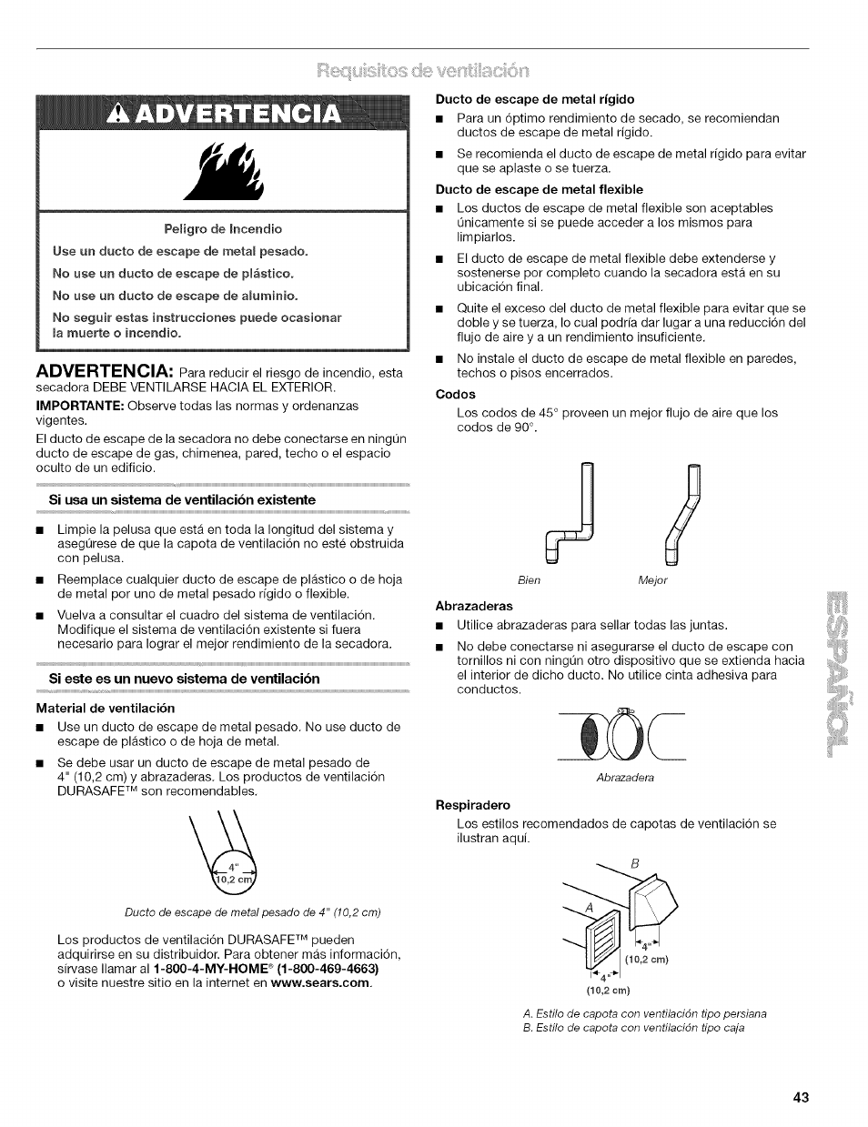 Aadvertenci | Kenmore 110.8509# User Manual | Page 43 / 60