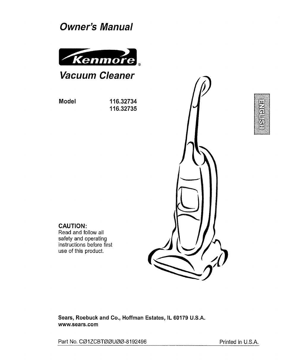 Kenmore 116.32734 User Manual | 23 pages