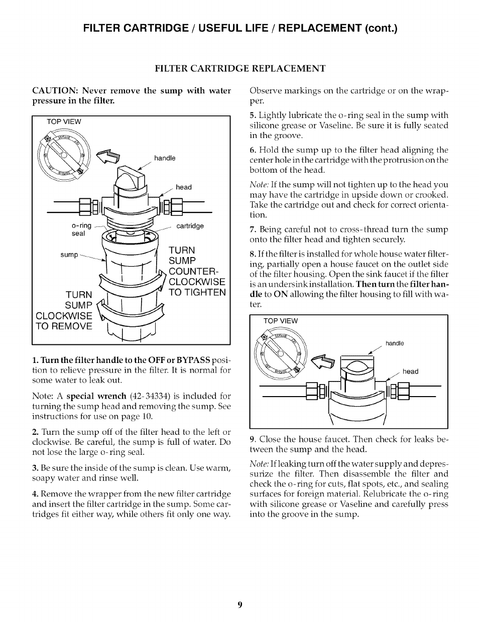 Kenmore DELUXE 625.3844 User Manual | Page 9 / 12