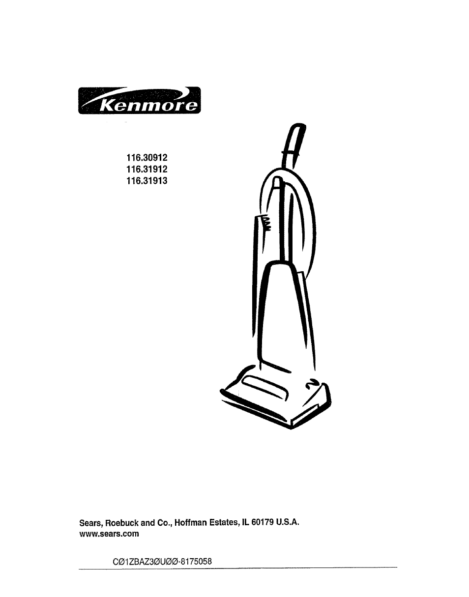 Kenmore 116.31913 User Manual | 20 pages