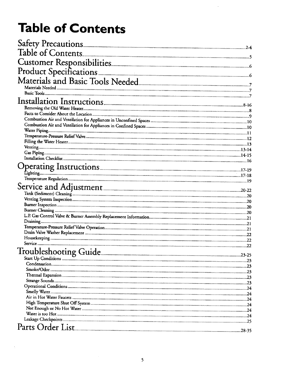 Kenmore 153.337613 User Manual | Page 5 / 36