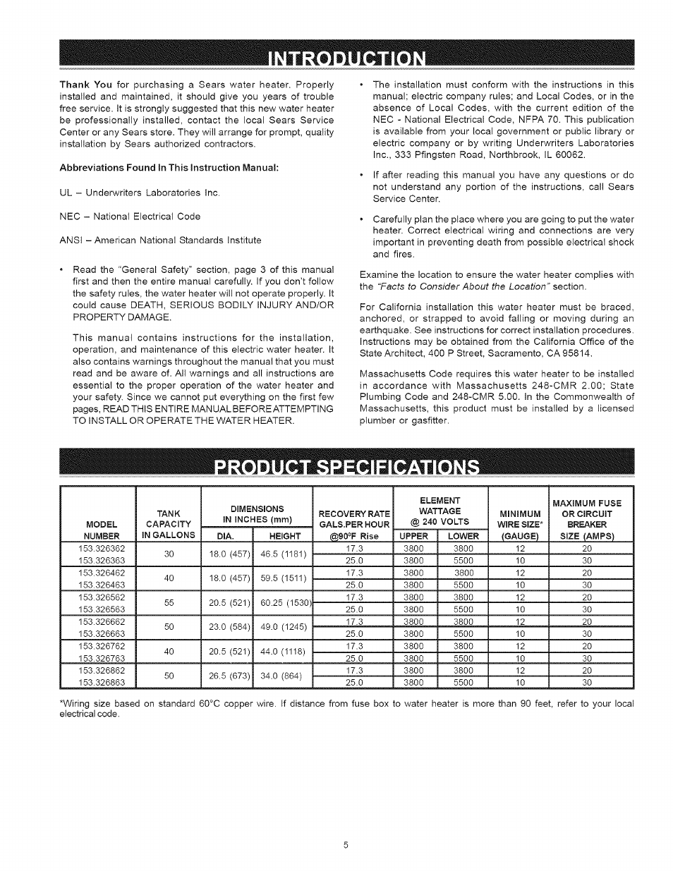 Kenmore 153 User Manual | Page 5 / 32