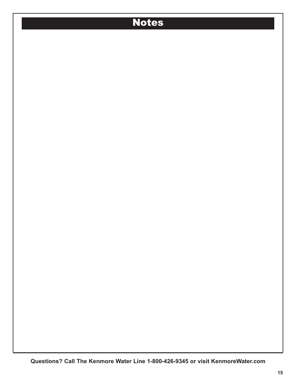 Kenmore 625.38445 User Manual | Page 15 / 16