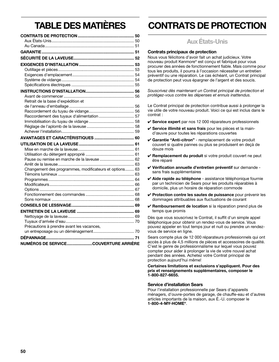 Kenmore elite 2709 User Manual | Page 50 / 76