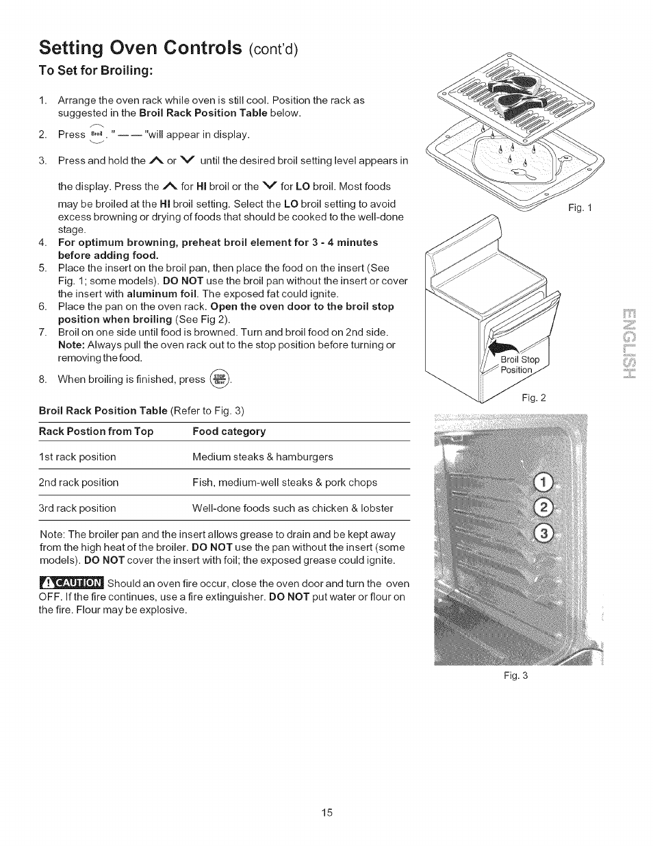 Setting oven controls, Cont’d) | Kenmore 790.9403 User Manual | Page 15 / 26