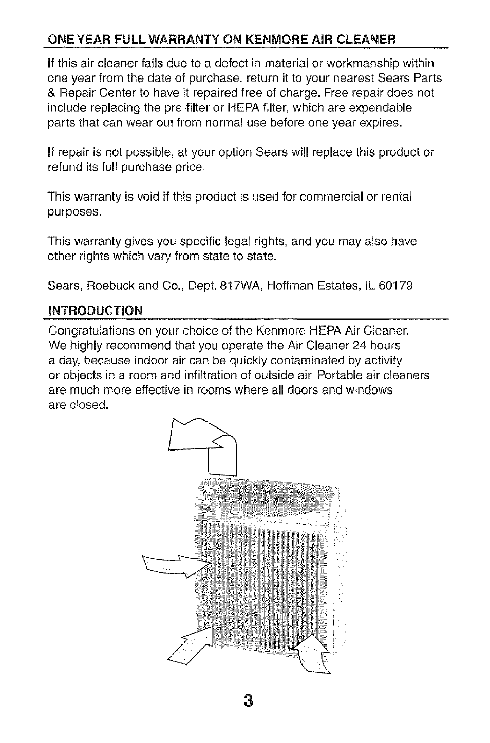 Kenmore 85244 User Manual | Page 3 / 8