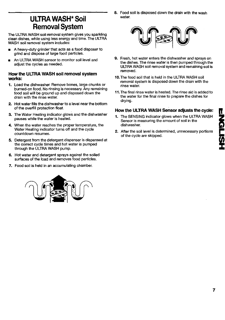 Ultra wash* soil removal system, How the ultra wash soil removal system works, How the ultra wash sensor adjusts the cycle | Kenmore 790.16777 User Manual | Page 7 / 23