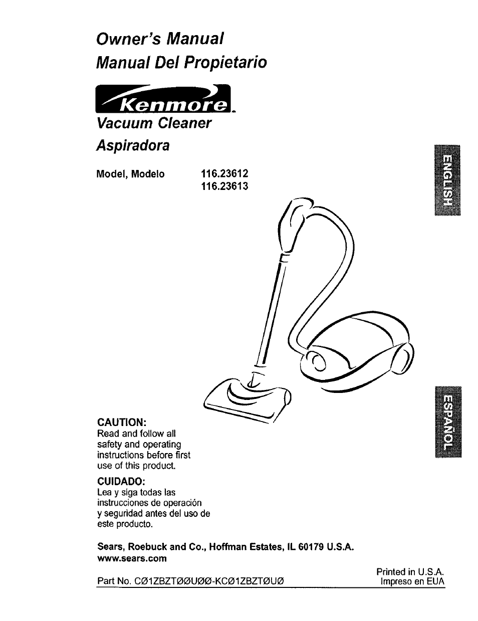 Kenmore 116.23812300 User Manual | 40 pages