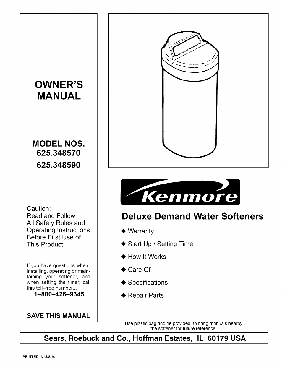 Kenmore 625.34859 User Manual | 32 pages