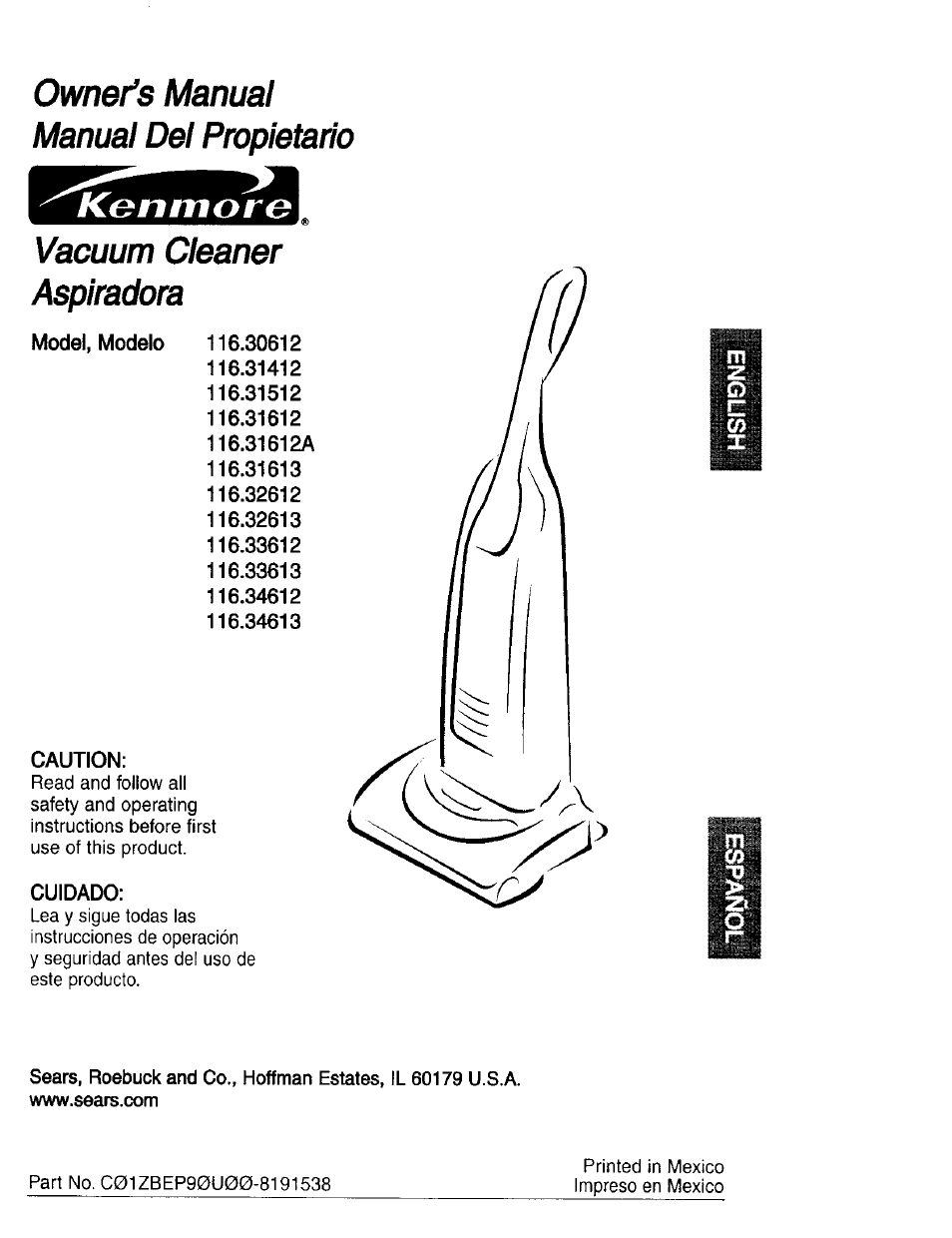 Kenmore 631 User Manual | 44 pages