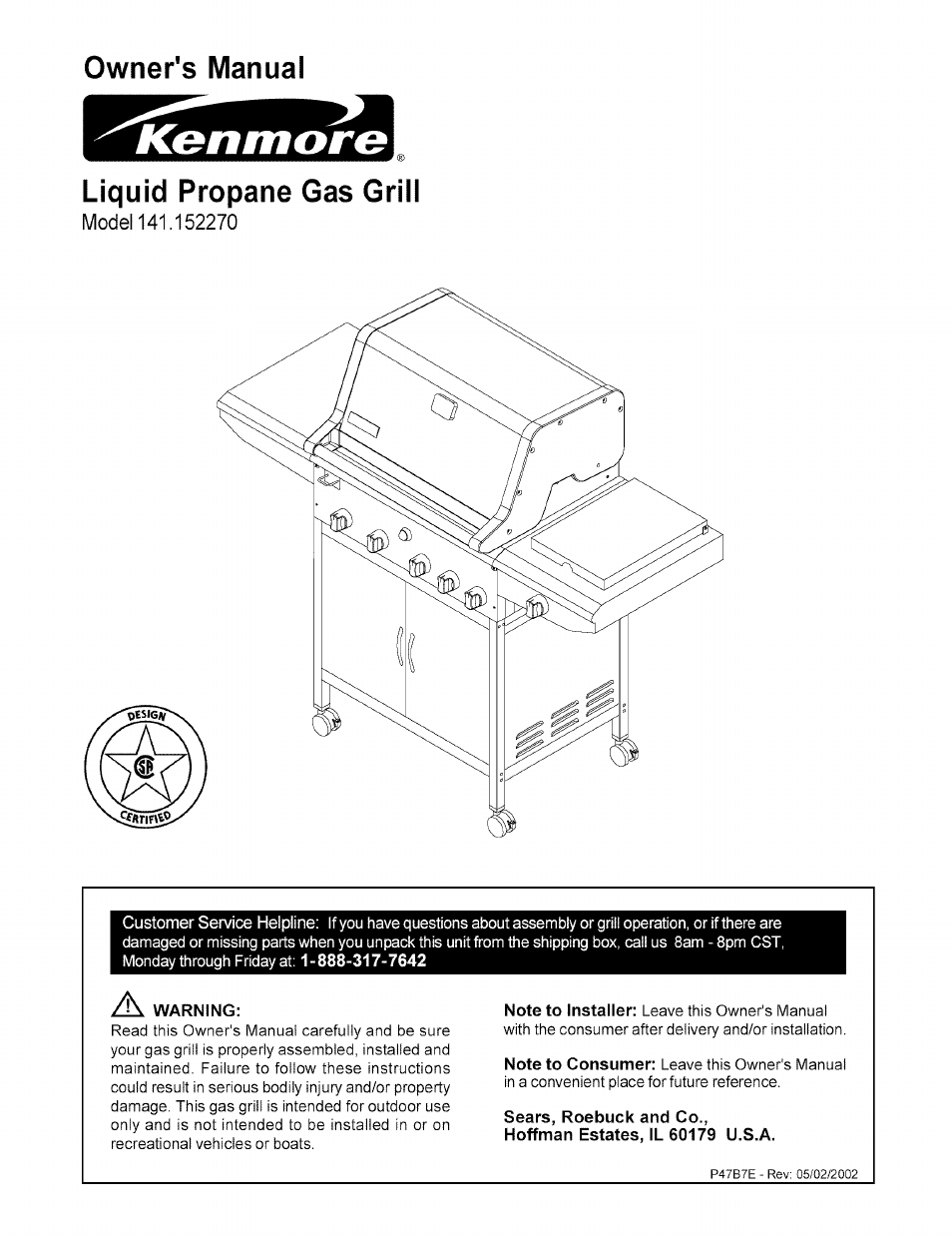 Kenmore 141.15227 User Manual | 33 pages