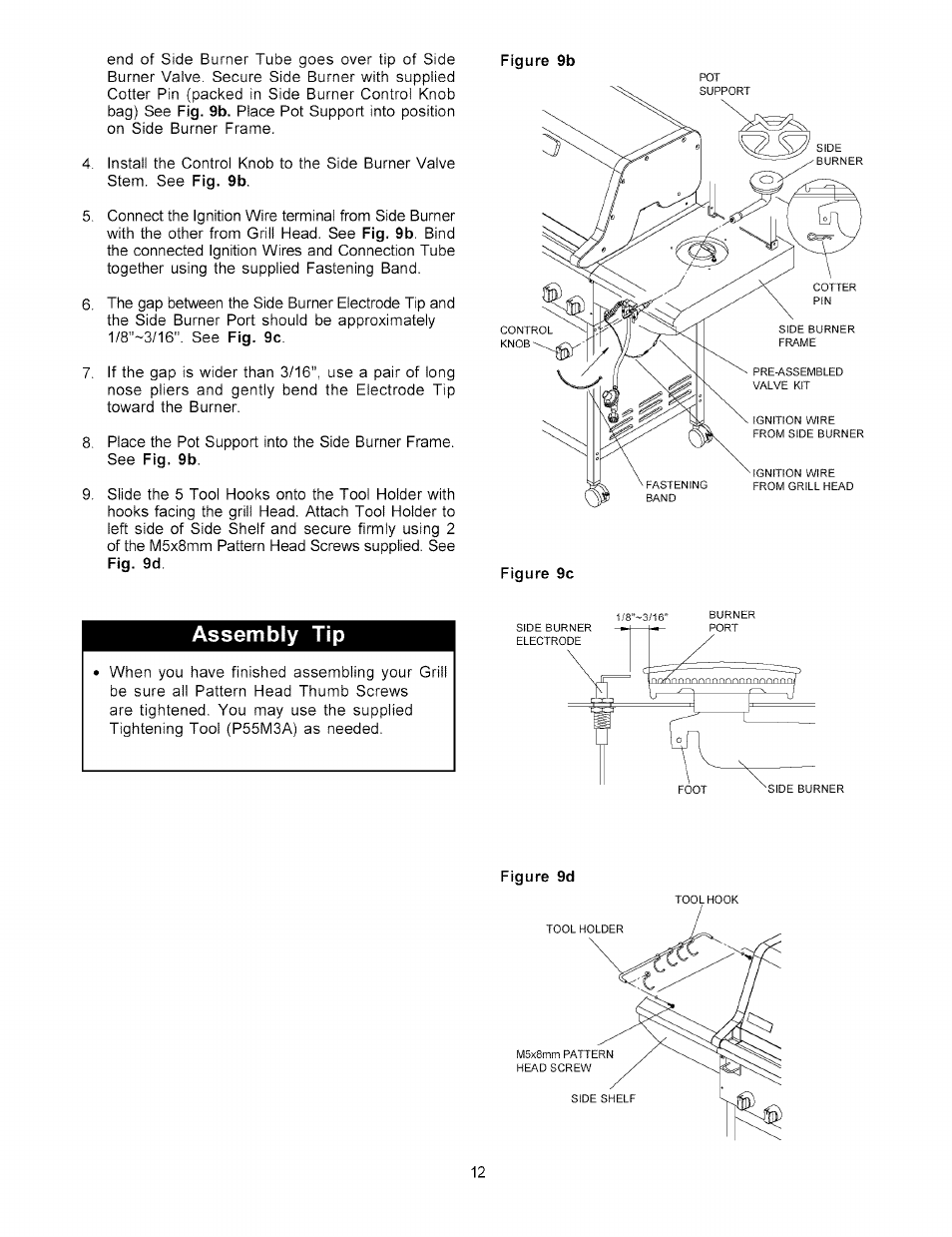Assembly tip | Kenmore 141.15227 User Manual | Page 12 / 33