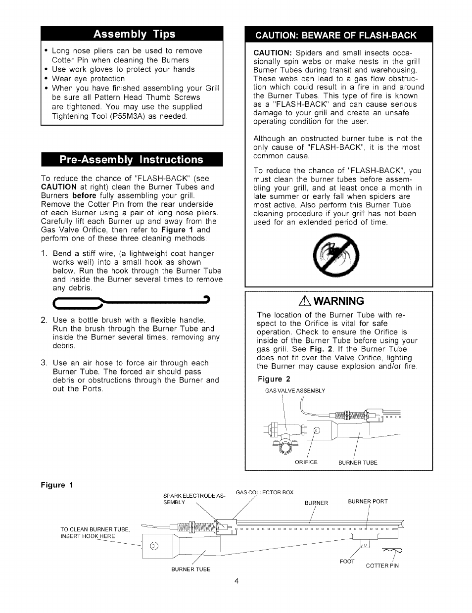 Figure 1, Assembly tips, Pre-assembly instructions | Warning | Kenmore 141.15227 User Manual | Page 4 / 33