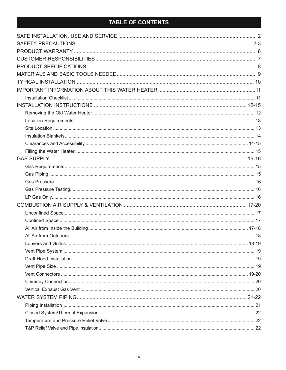 Kenmore POWER MISER 153.339432 User Manual | Page 4 / 40