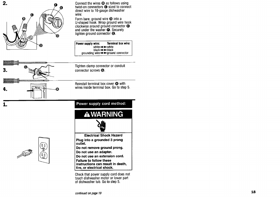 Warning | Kenmore 9744231 User Manual | Page 19 / 24