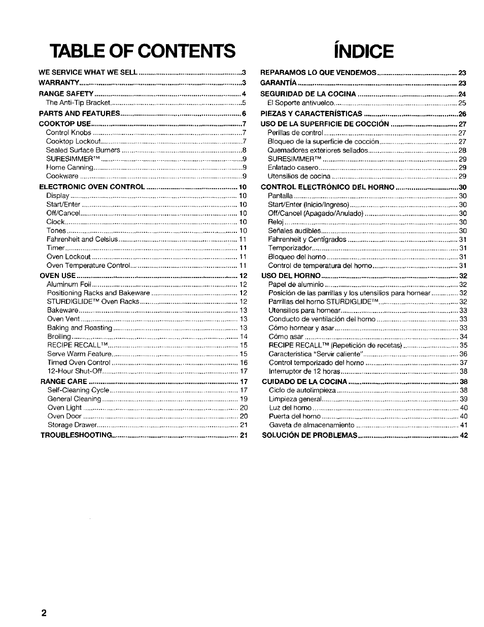 Kenmore 665.75022 User Manual | Page 2 / 23