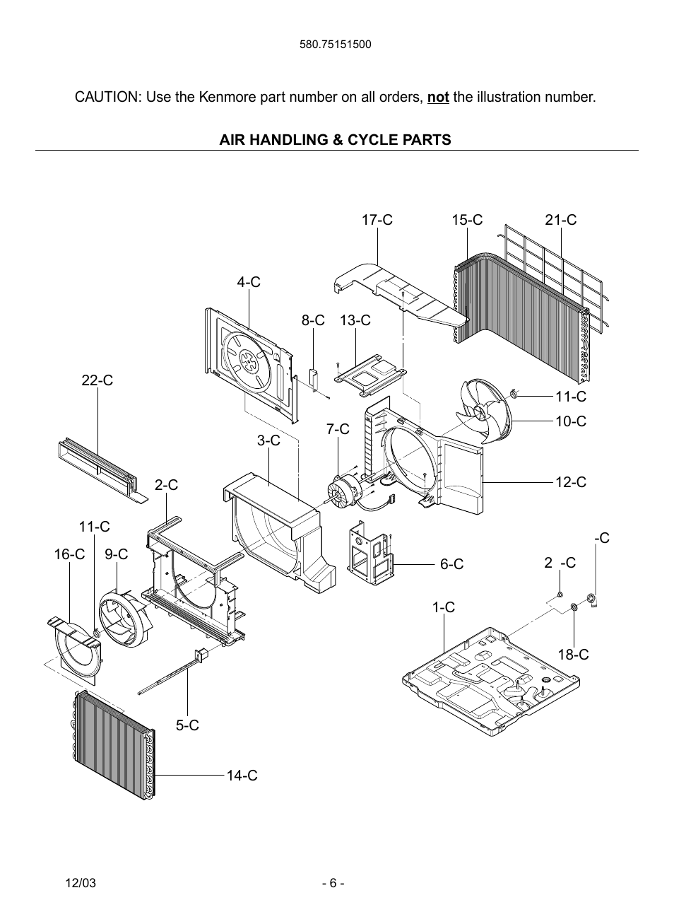Kenmore 580.751515 User Manual | Page 6 / 12