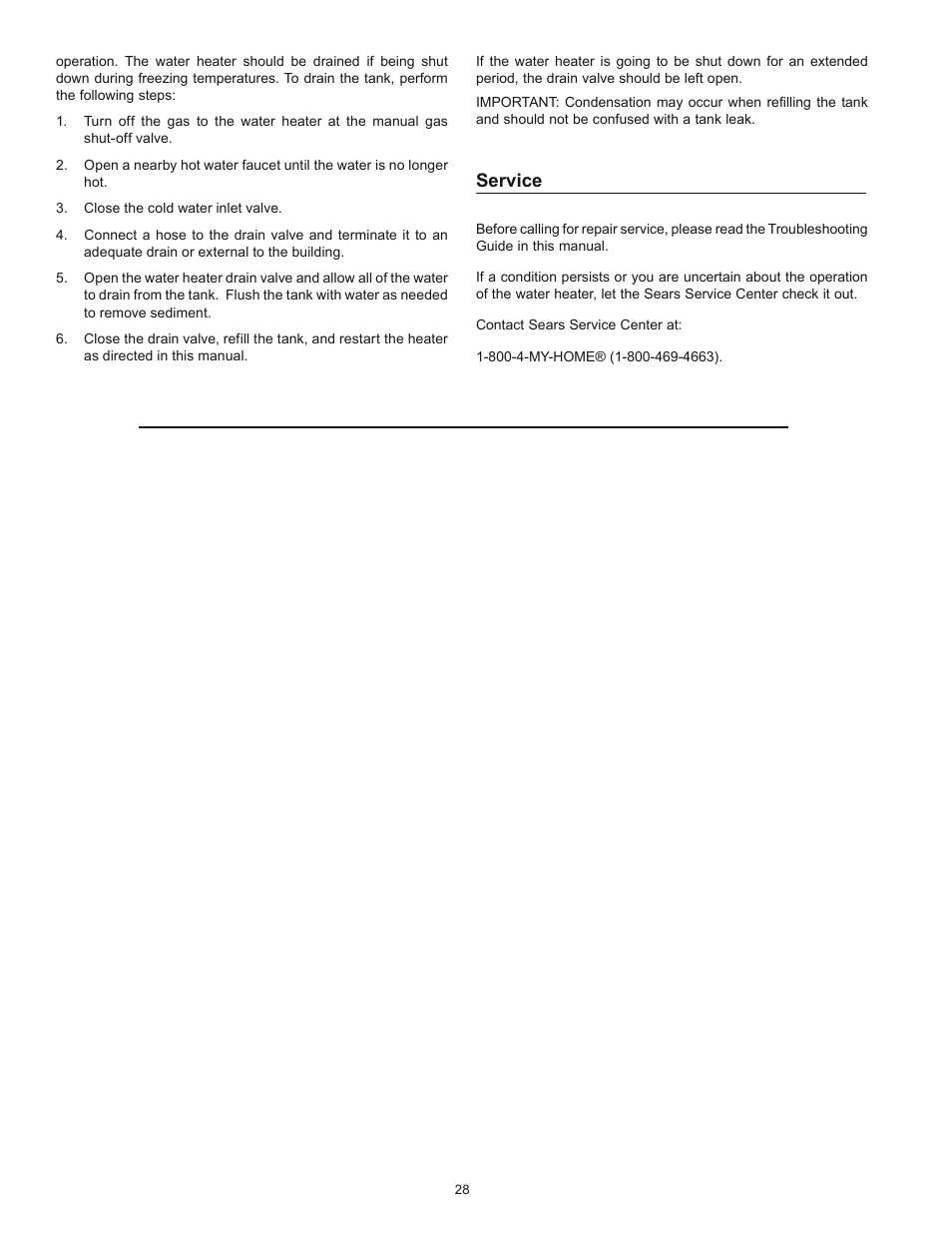 Service | Kenmore POWER MISER 153.336433 User Manual | Page 28 / 44