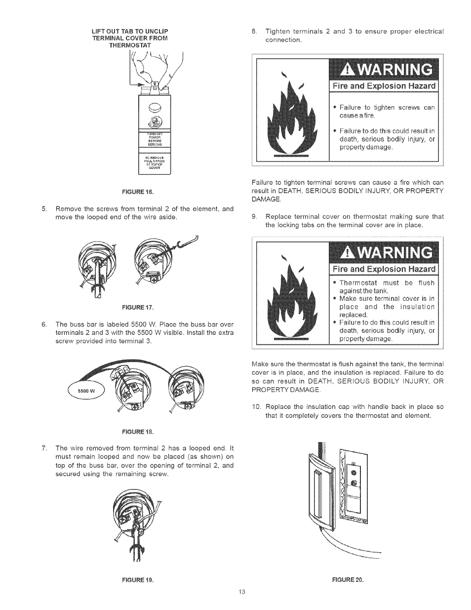 Awarning | Kenmore POWER MISER 153.320661 User Manual | Page 13 / 32