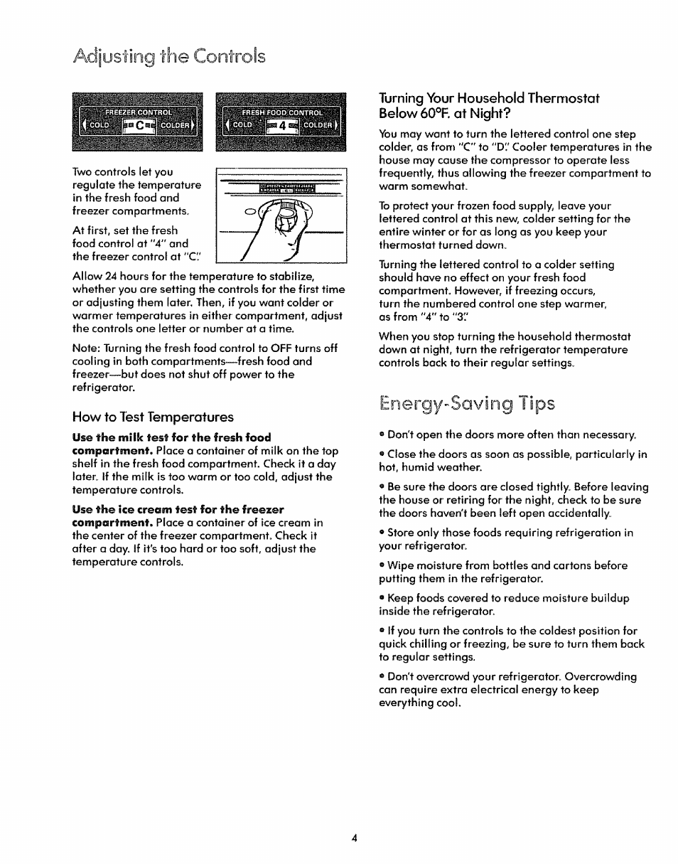 How to test temperatures, Enerqv | Kenmore 59771 User Manual | Page 4 / 16