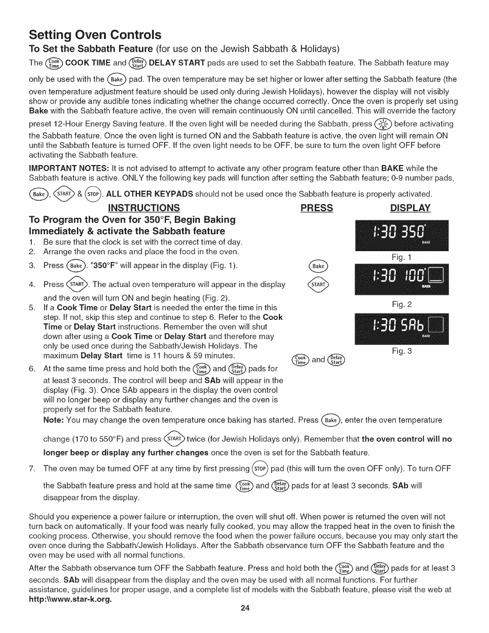 Instructions, Setting oven controls, N inn'l i | Kenmore 790.4802 User Manual | Page 24 / 36