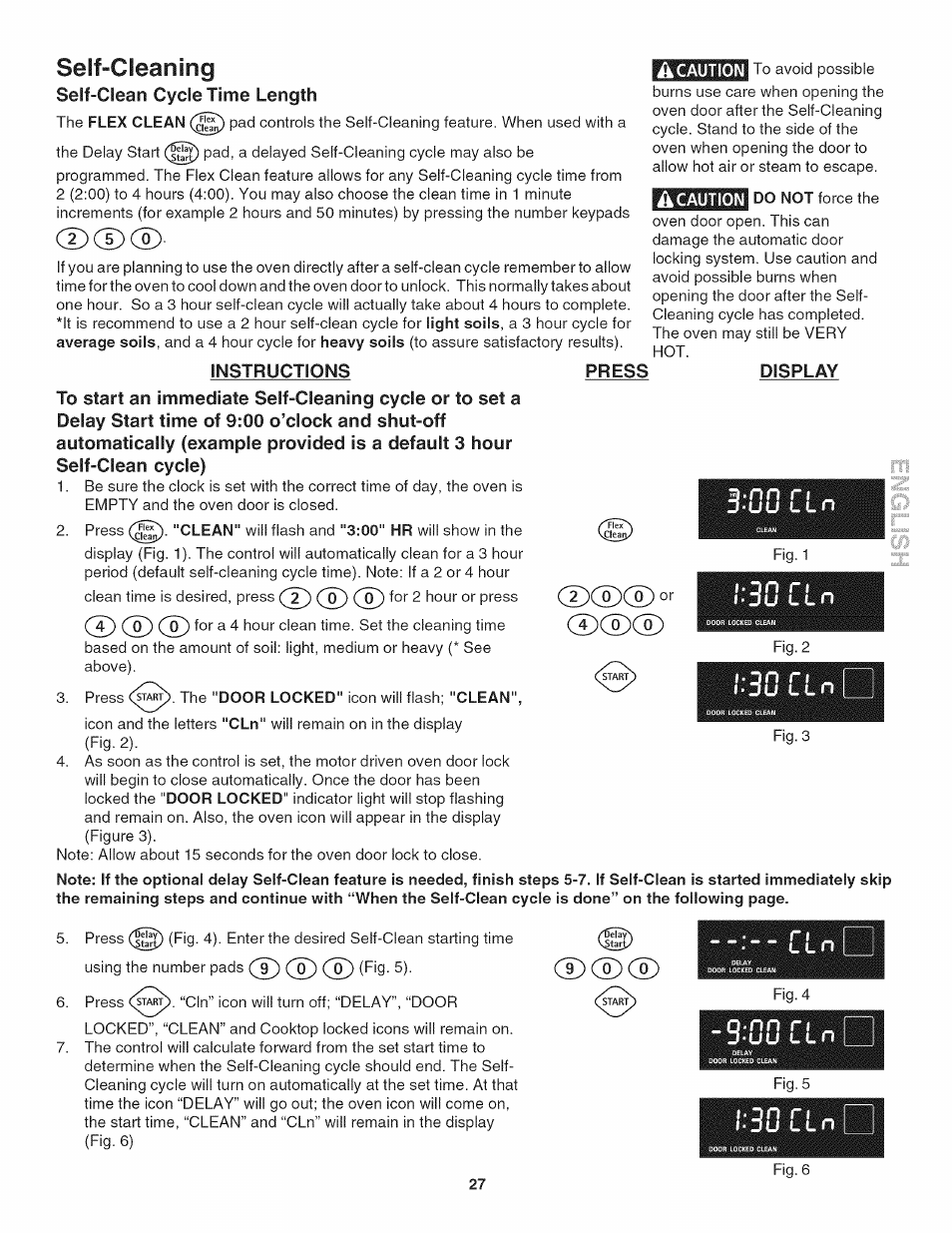 Seif-cleaning, N r i u | Kenmore 790.4802 User Manual | Page 27 / 36