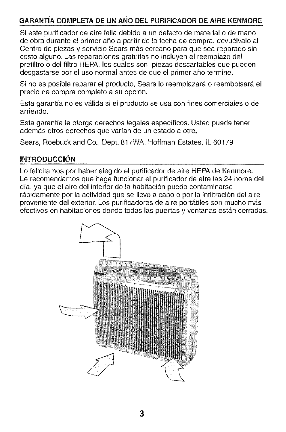 Introducción, Н''нн!r!l!p!:s | Kenmore HEPA 152.85254 User Manual | Page 10 / 16