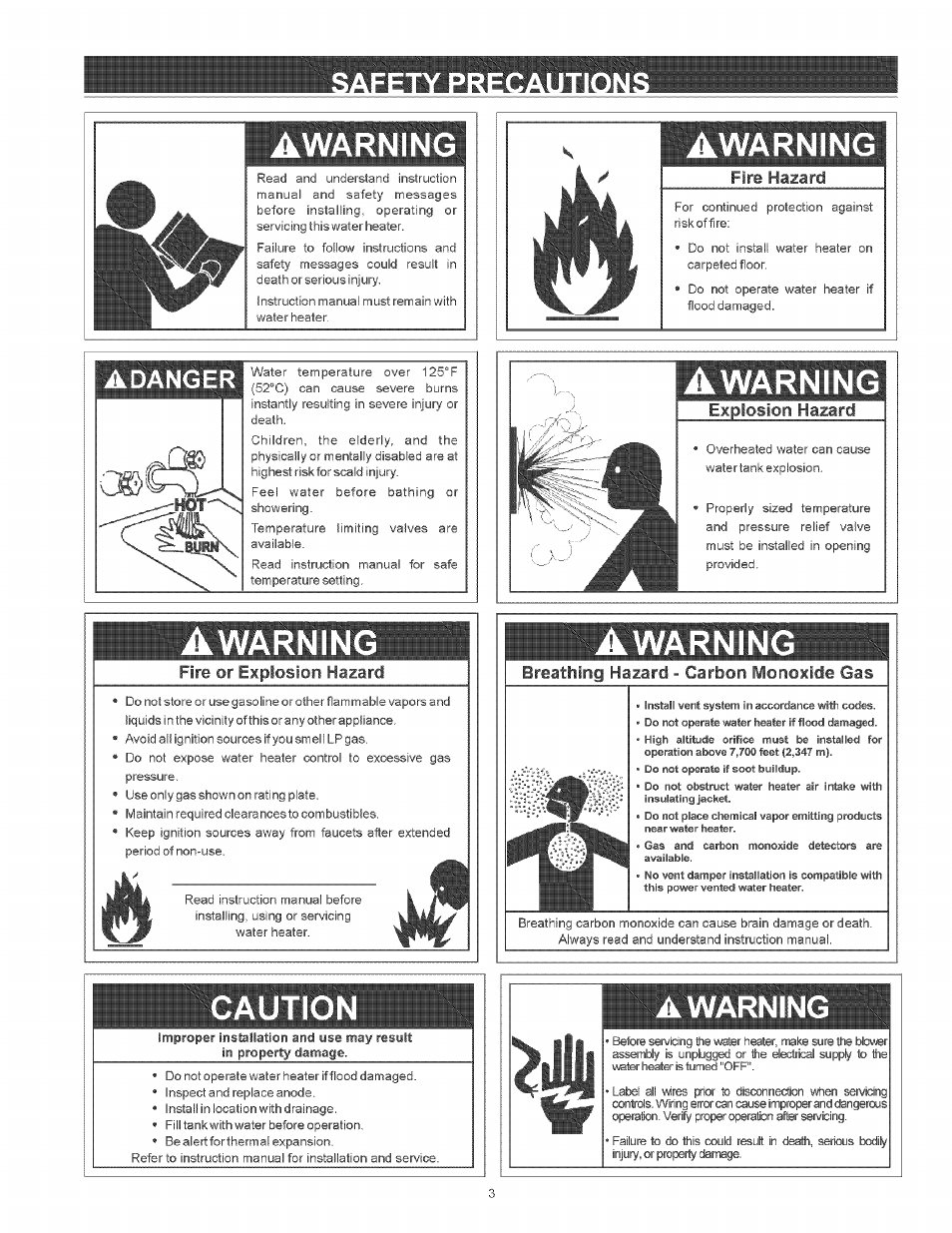 Caution, Awarning, Awarnin | Îêr^ 4 1, Adanger | Kenmore THE ECONOMIZER 153.33205 User Manual | Page 3 / 32