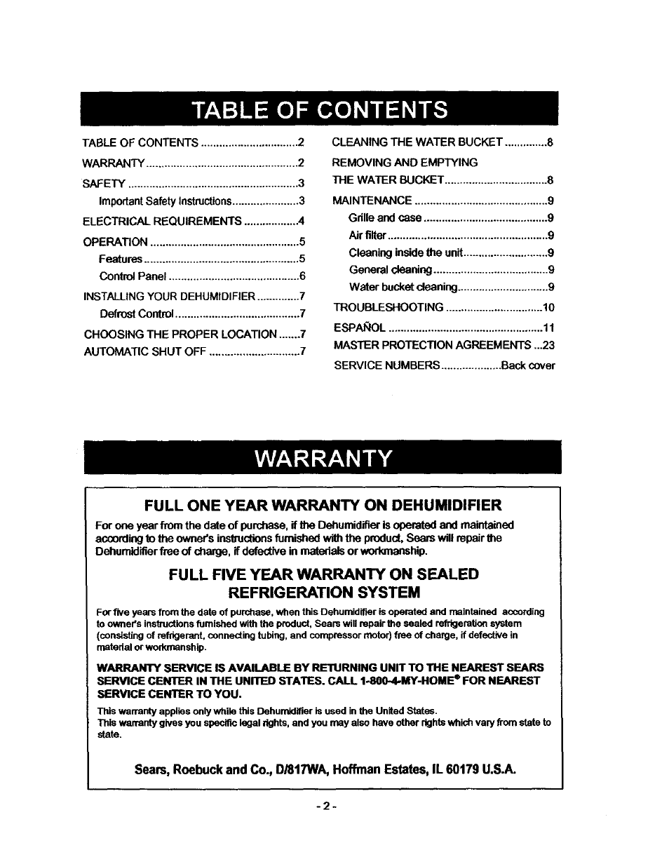 Kenmore 580.53701 User Manual | Page 2 / 21