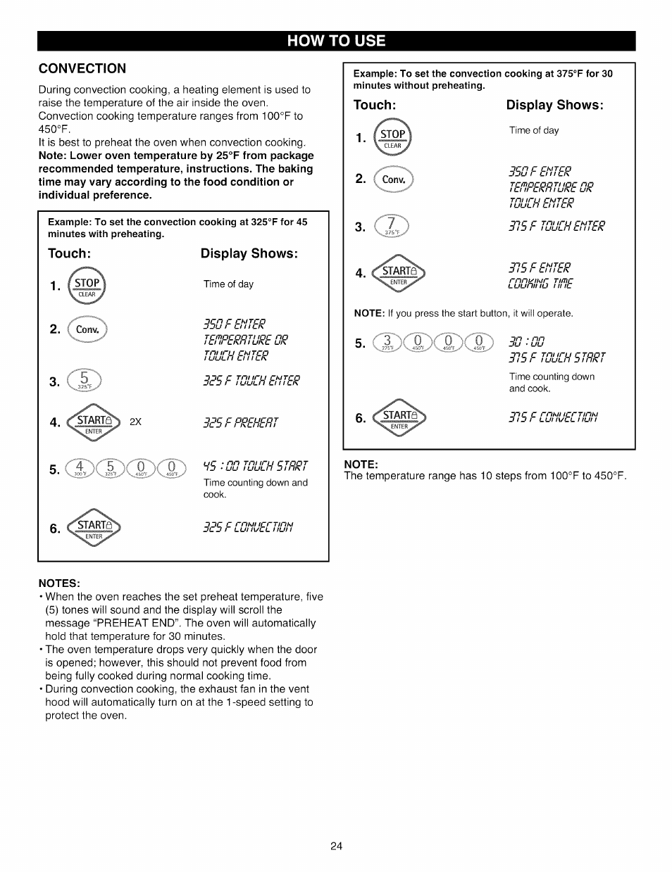 Convection, How to use | Kenmore Elite 721.88519 User Manual | Page 24 / 46