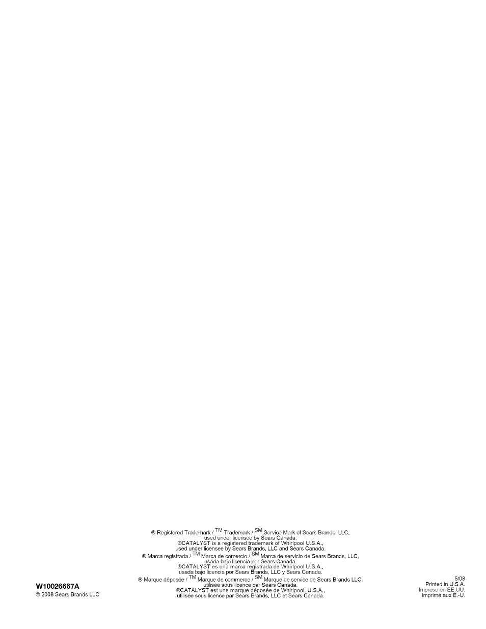 Kenmore OASIS 110.2807 User Manual | Page 76 / 76