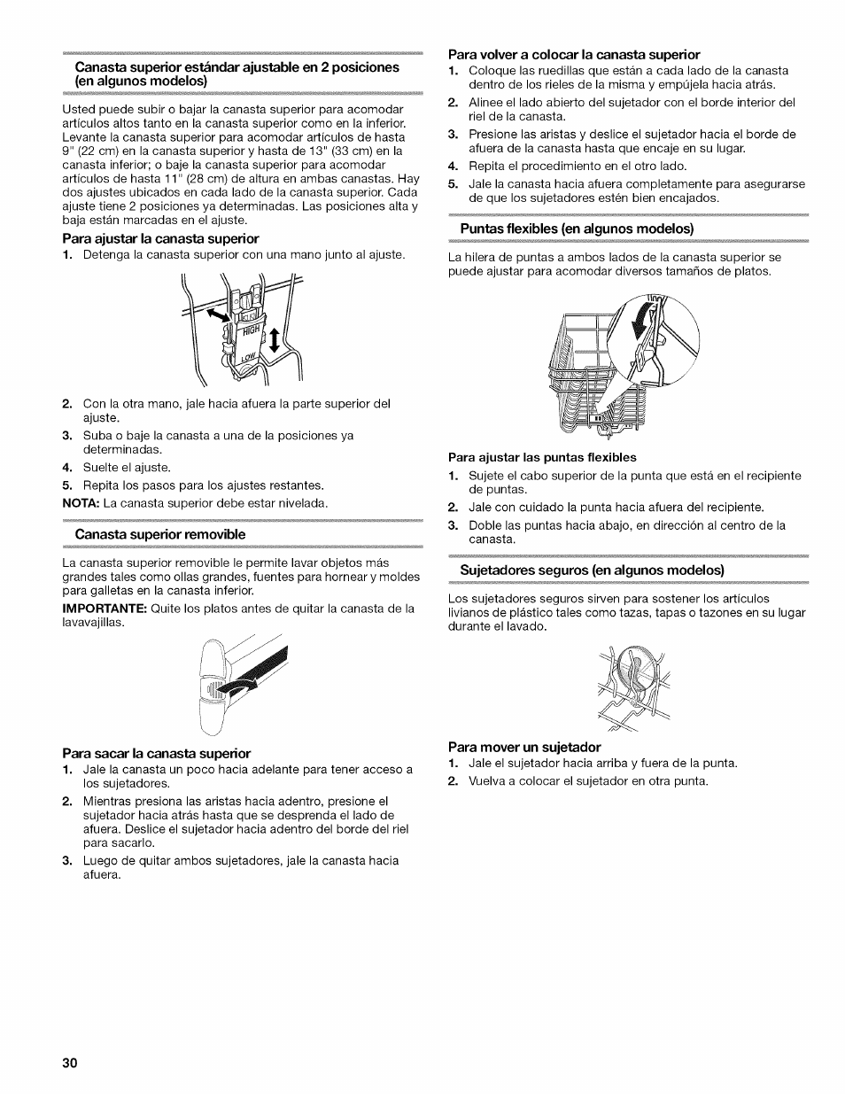Kenmore 665.1703 User Manual | Page 30 / 64