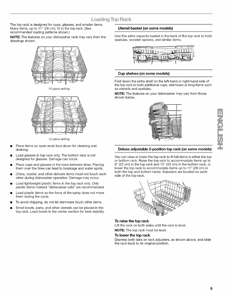 Kenmore 665.1703 User Manual | Page 9 / 64